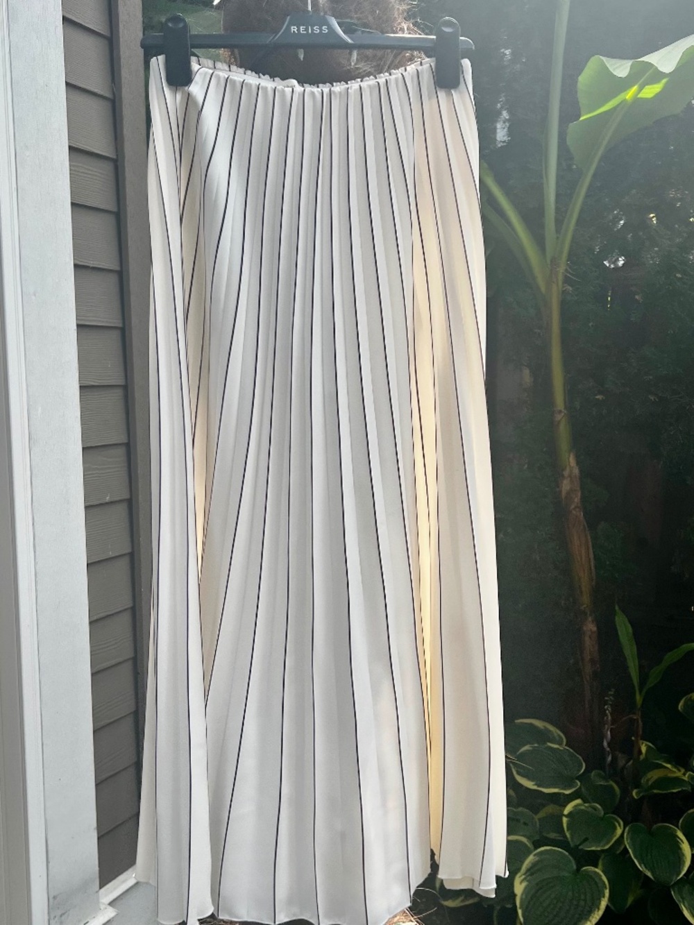 InWear Copenhagen White pleated twirl skirt, size EU 36